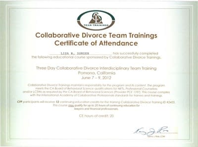 Collaborative Divorce Team Trainings